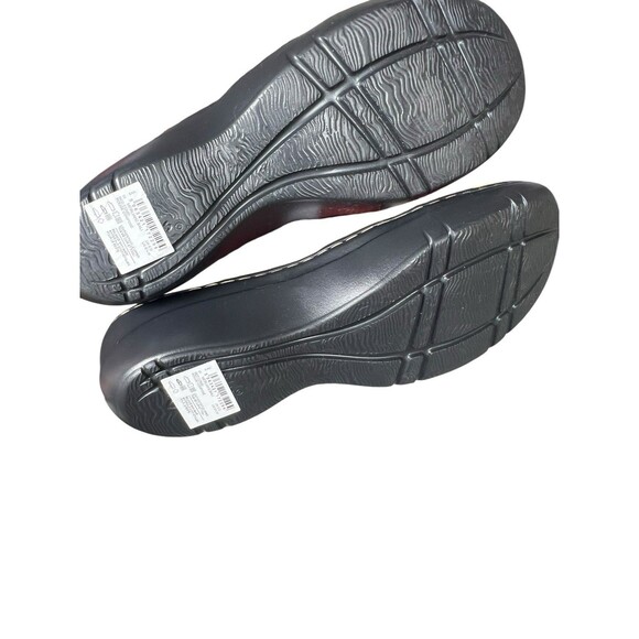 Clarks Merliah2 Bali Red Leather Sandals Size 8.5M Comfort‎ Summer Shoe - Picture 9 of 10